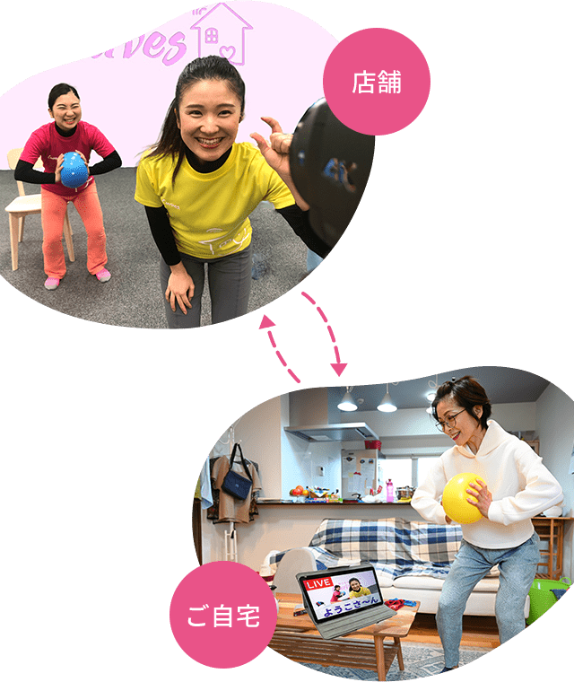 自宅でもコーチがあなたに合わせてサポート！