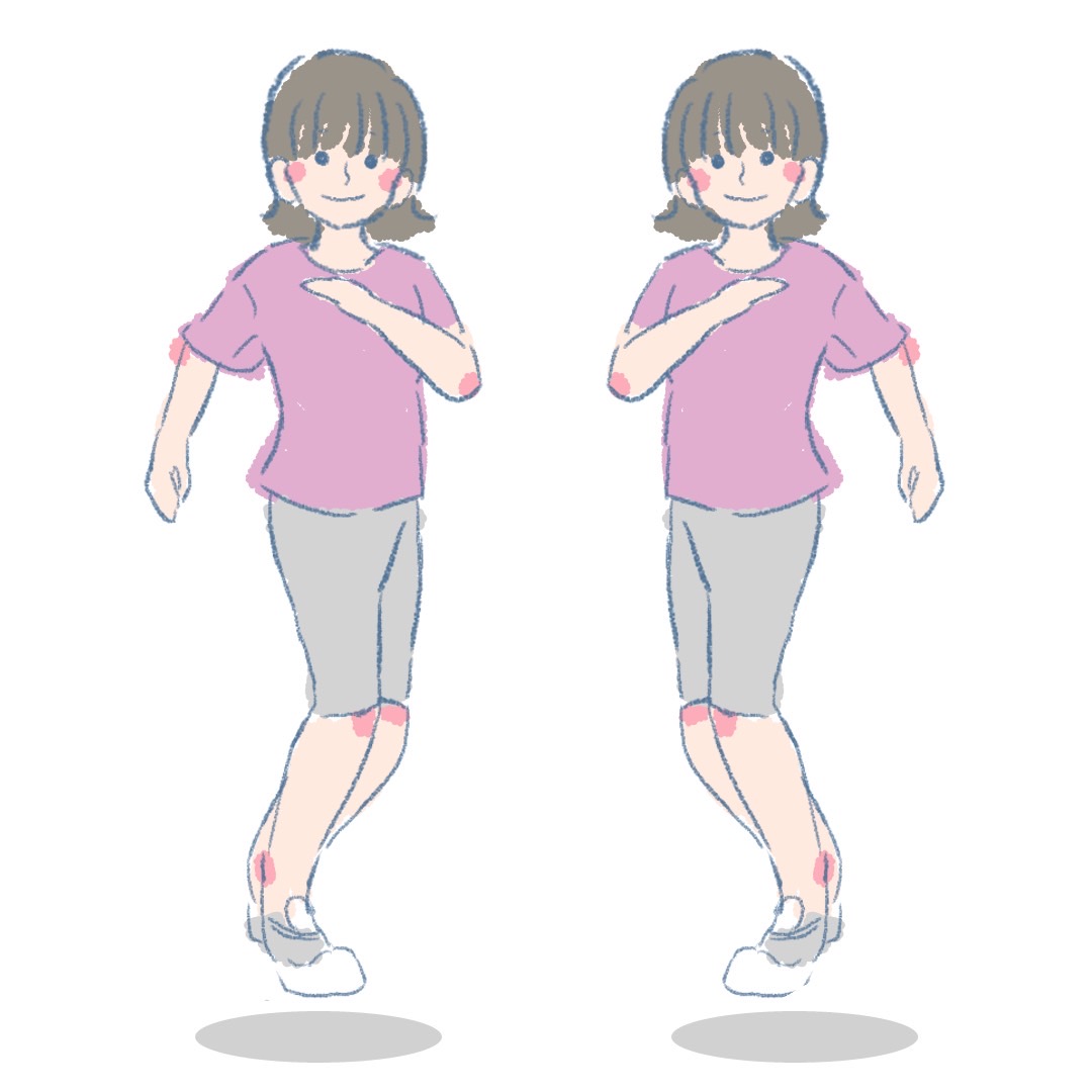 （代表的な自重で行う筋トレ）ツイストジャンプの姿勢・行い方