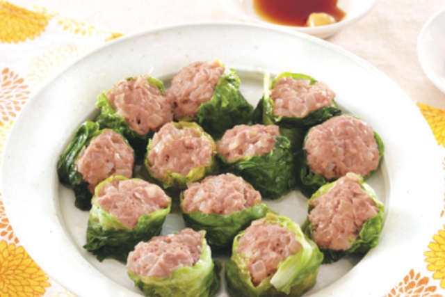 かんたんレタスのレンジしゅうまい【管理栄養士監修】